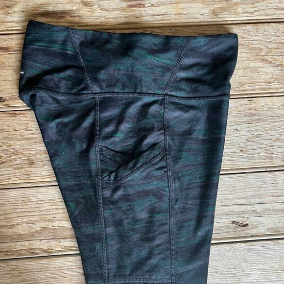 prAna Travertine Leggings & Sports Bra Women’s Small Green Blue Camo - Picture 10 of 14